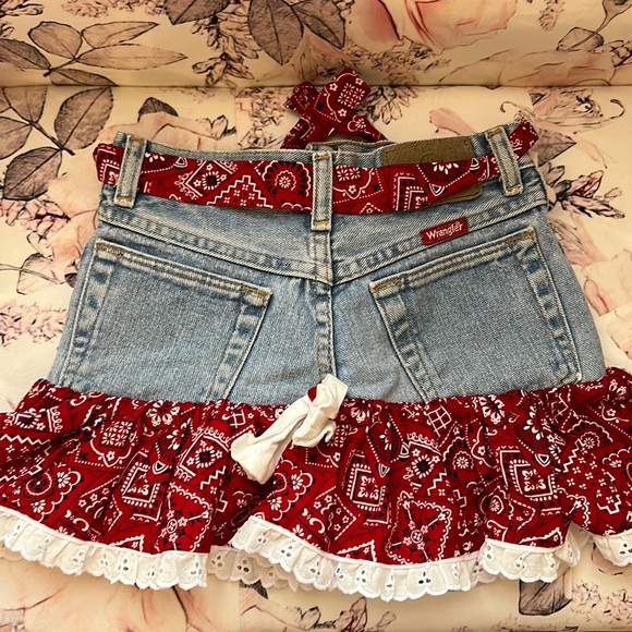 Vintage Wrangler cowgirl Jean Skirt 6/7 - Picture 1 of 6
